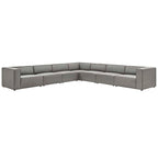 Mingle Vegan Leather 7-Piece Sectional Sofa