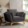 VANOMi 41.7  Modern Flared Arm Accent Chair