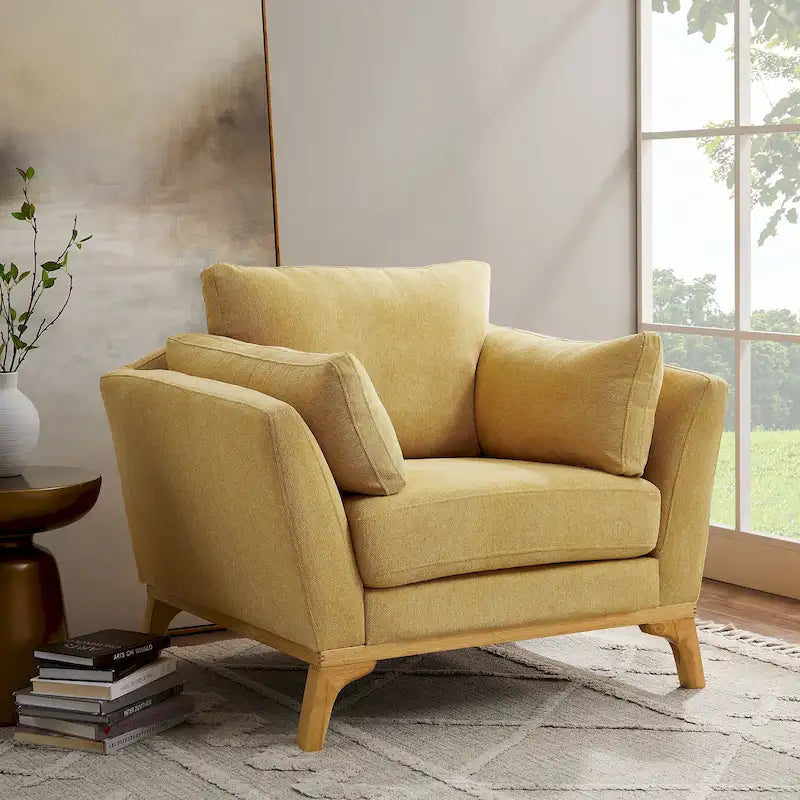 VANOMi 41.7  Modern Flared Arm Accent Chair