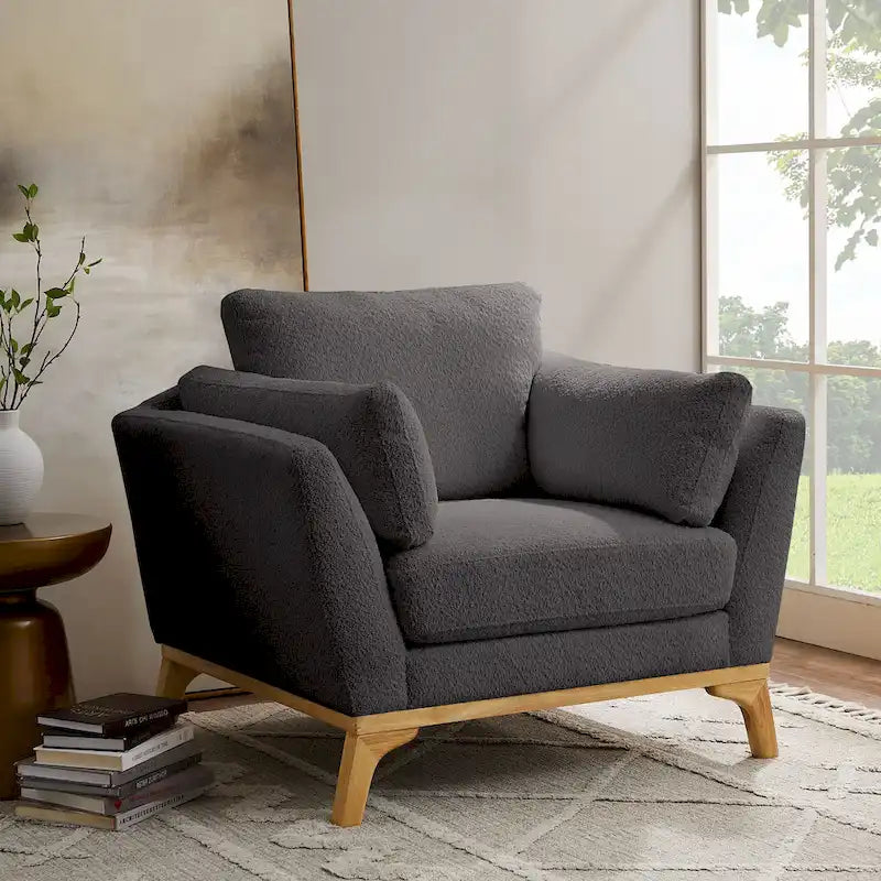 VANOMi 41.7  Modern Flared Arm Accent Chair