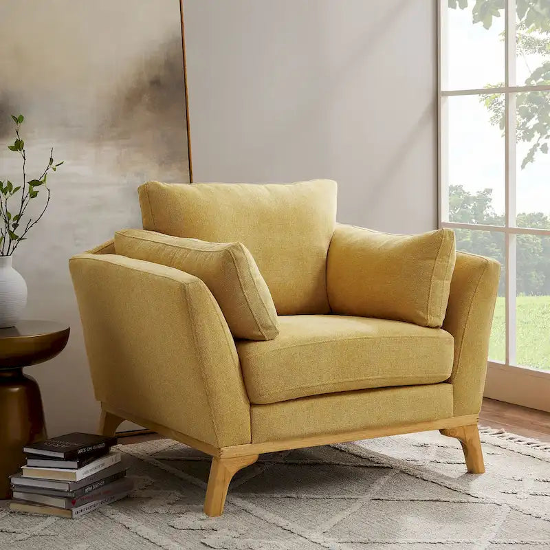 VANOMi 41.7  Modern Flared Arm Accent Chair