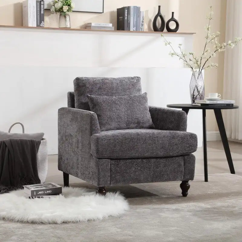 Modern Accent Chair Lounge Chair,Wood Frame Armchair