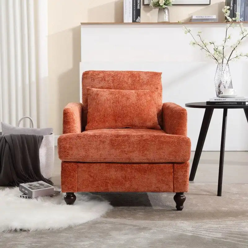 Modern Accent Chair Lounge Chair,Wood Frame Armchair