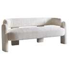 75.59  Wide Boucle Upholstery Modern Sofa for Living Room Beige