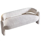 75.59  Wide Boucle Upholstery Modern Sofa for Living Room Beige