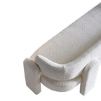 75.59  Wide Boucle Upholstery Modern Sofa for Living Room Beige
