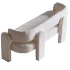 75.59  Wide Boucle Upholstery Modern Sofa for Living Room Beige