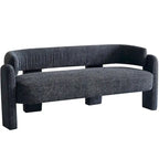 75.59  Wide Boucle Upholstery Modern Sofa for Living Room Beige