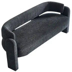 75.59  Wide Boucle Upholstery Modern Sofa for Living Room Beige