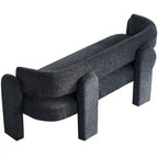 75.59  Wide Boucle Upholstery Modern Sofa for Living Room Beige