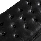 Upholstered Tufted Button Storage Bench