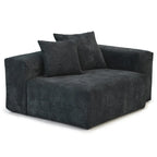 181 Oversized Corduroy Sectional Sofa Couch with Ottoman, L Shaped Convertible Couch Deep Seat Couches for Modern Living Room
