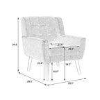 Modern Soft Leather Material Ergonomics Accent Chair Living Room Chair Bedroom Chair Home Chair With Black Legs For Indoor Home