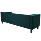Viola Velvet Cushion 3-Seater Sofa Couch by Christopher Knight Home