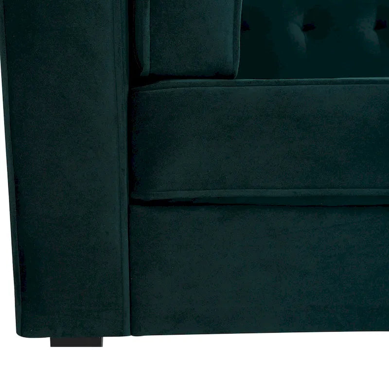 Viola Velvet Cushion 3-Seater Sofa Couch by Christopher Knight Home