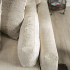 Breward Transitional Beige Chenille Padded 2-Piece Sofa Set by Furniture of America