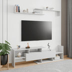 Surrey 60.2  2 Pc 1-Drawer Floating TV Stand Media Console with Open Shelves