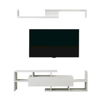 Surrey 60.2  2 Pc 1-Drawer Floating TV Stand Media Console with Open Shelves