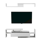 Surrey 60.2  2 Pc 1-Drawer Floating TV Stand Media Console with Open Shelves
