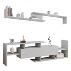 Surrey 60.2  2 Pc 1-Drawer Floating TV Stand Media Console with Open Shelves