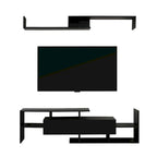 Surrey 60.2  2 Pc 1-Drawer Floating TV Stand Media Console with Open Shelves