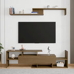 Surrey 60.2  2 Pc 1-Drawer Floating TV Stand Media Console with Open Shelves