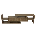 Surrey 60.2  2 Pc 1-Drawer Floating TV Stand Media Console with Open Shelves