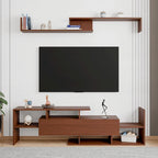 Surrey 60.2  2 Pc 1-Drawer Floating TV Stand Media Console with Open Shelves