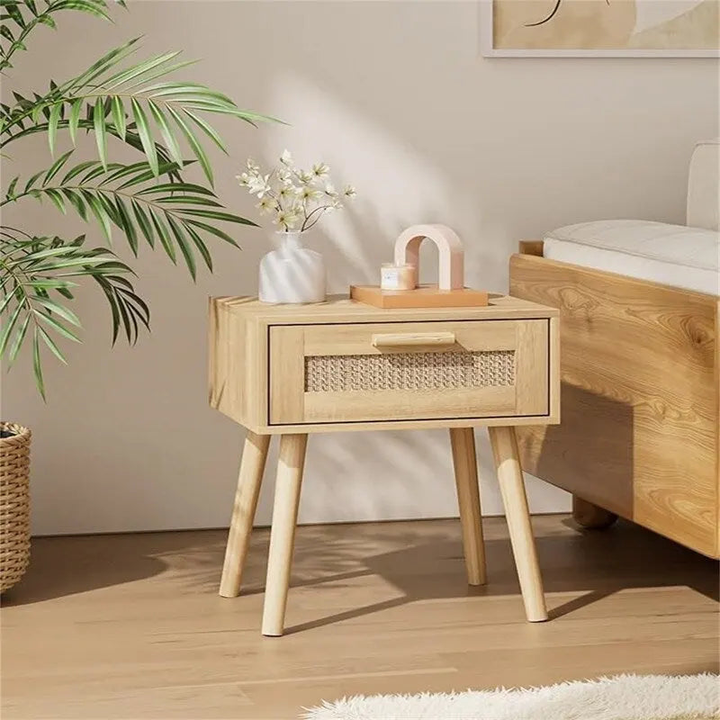 Bedroom Nightstands Wooden Night Stands - 11.81 D x 15.35 W x 19.69 H