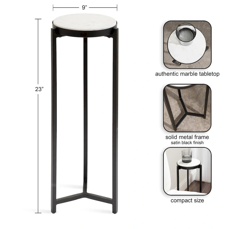 Aguilar Glam Drink Table - 9x9x23