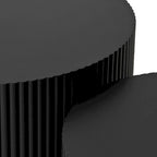 Wave Stripe Nesting Coffee Table Set