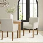 Linen Upholstered Armchair(Set of 2)