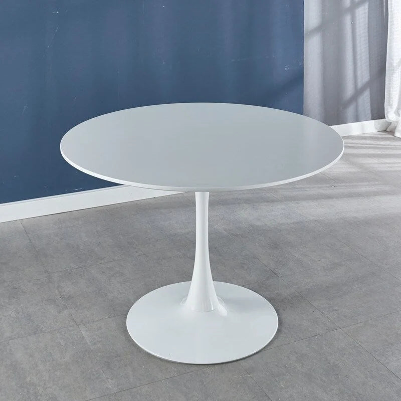 42.1  Tulip Dining Table With Round Table Top and Pedestal for 4-6 People