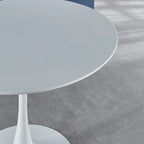 42.1  Tulip Dining Table With Round Table Top and Pedestal for 4-6 People