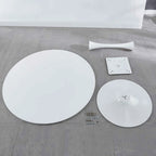 42.1  Tulip Dining Table With Round Table Top and Pedestal for 4-6 People