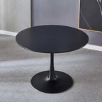 42.1  Tulip Dining Table With Round Table Top and Pedestal for 4-6 People