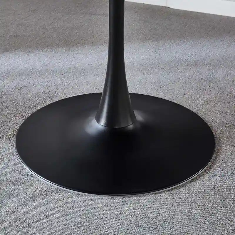 42.1  Tulip Dining Table With Round Table Top and Pedestal for 4-6 People