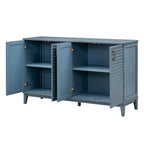 Sideboard with 4 Door Large Storage Buffet with Adjustable Shelves