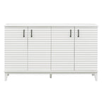 Sideboard with 4 Door Large Storage Buffet with Adjustable Shelves