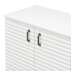 Sideboard with 4 Door Large Storage Buffet with Adjustable Shelves