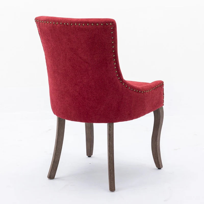 Traditional Tufted Ultra Upholstered Wingback Dining Chair Set of 4