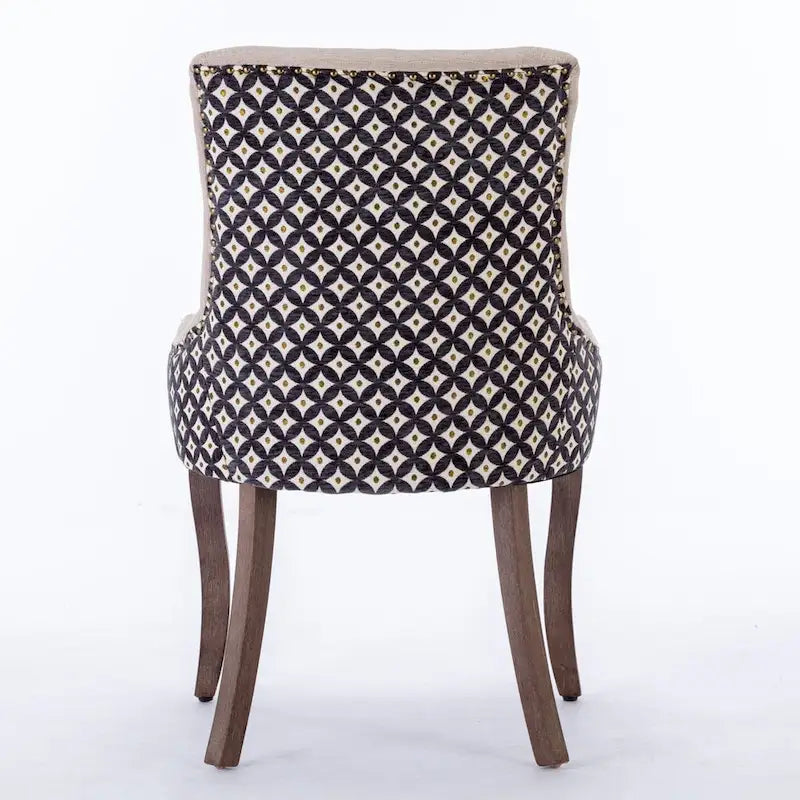 Traditional Tufted Ultra Upholstered Wingback Dining Chair Set of 4