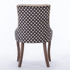 Traditional Tufted Ultra Upholstered Wingback Dining Chair Set of 4