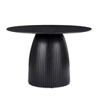 Round Dining Table Kitchen Table Small Space Dining Table MDF for 4-6 People - D 47.24  x H 49.63