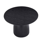 Round Dining Table Kitchen Table Small Space Dining Table MDF for 4-6 People - D 47.24  x H 49.63