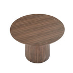 Round Dining Table Kitchen Table Small Space Dining Table MDF for 4-6 People - D 47.24  x H 49.63
