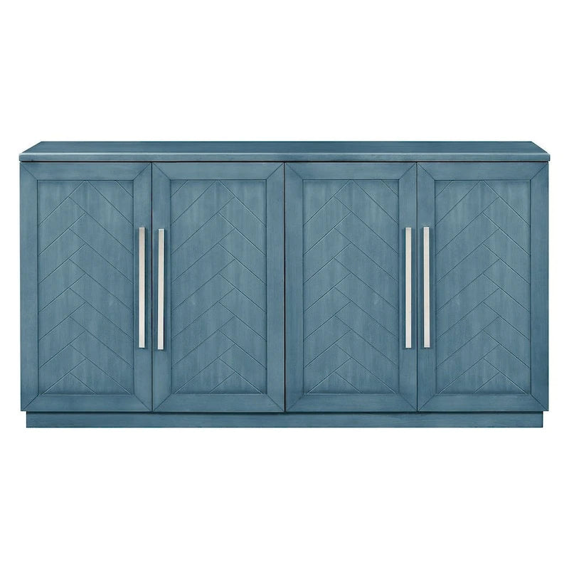 60  Dining Buffet And Sideboard with 4 Doors, Adjustable Shelves, and Handles