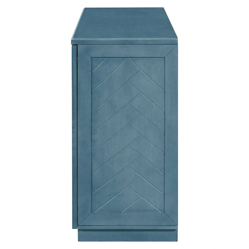 60  Dining Buffet And Sideboard with 4 Doors, Adjustable Shelves, and Handles