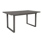 60  Rectangular Solid Wood Dining Table with 4 Upholstered Chairs and Bench