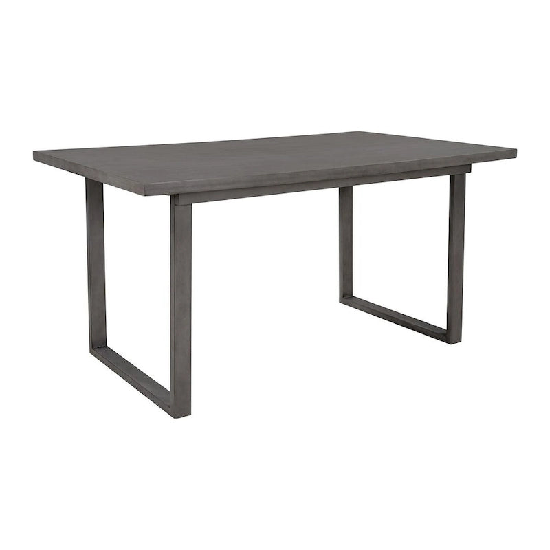 60  Rectangular Solid Wood Dining Table with 4 Upholstered Chairs and Bench